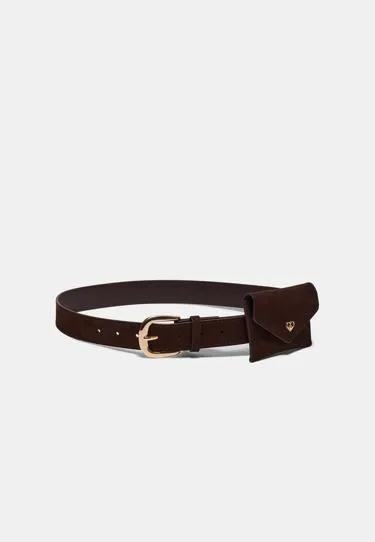 Ремень с аппликацией-кошельком