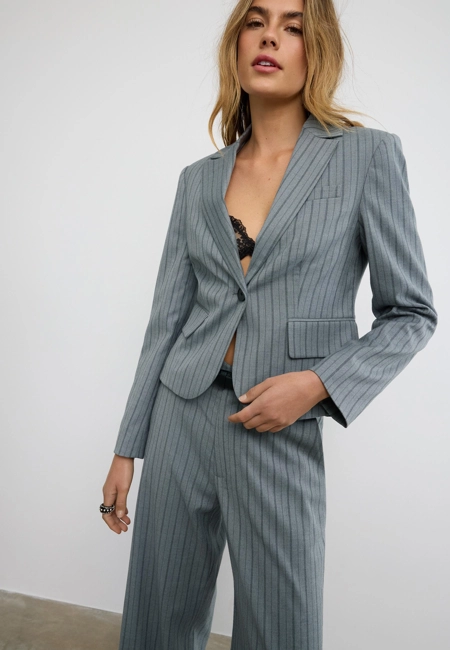 Stradivarius Укороченный пиджак в полоску