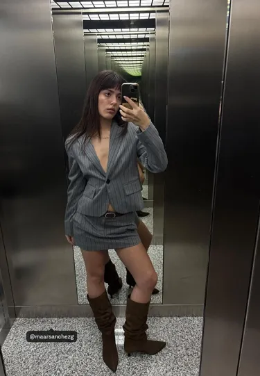 Укороченный пиджак в полоску