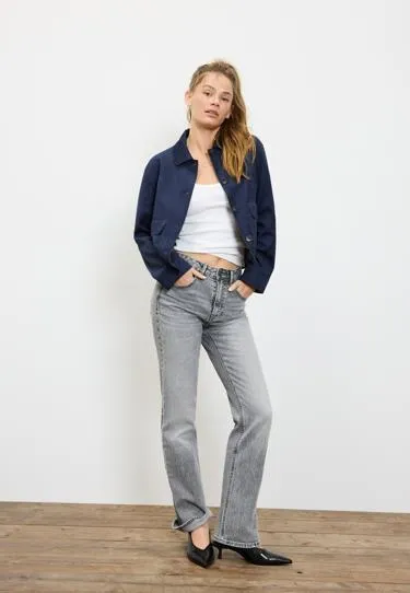 Куртка с карманами из искусственной замши- Заказать в России