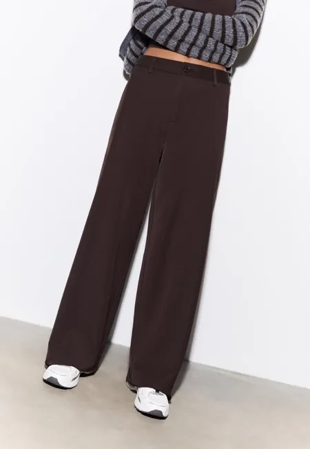 Брюки barrel со складками