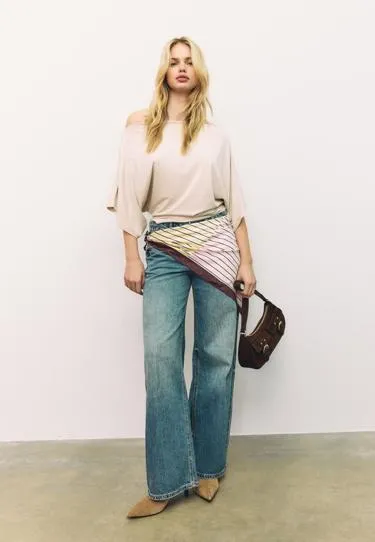 Базовая футболка с рукавами «летучая мышь»