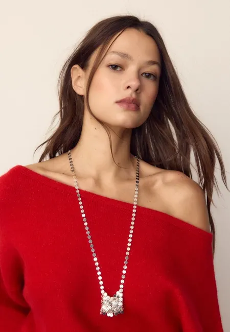 Колье-подвеска из металлической сетки- Заказать в России