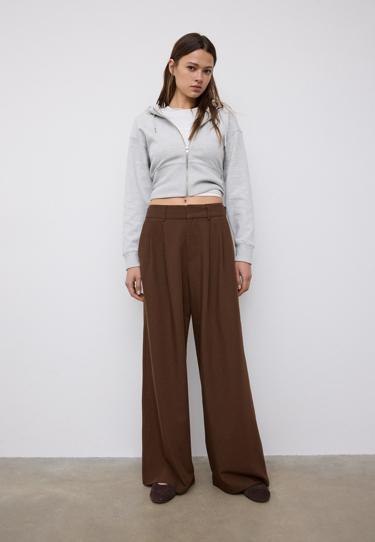 Stradivarius Регулируемые брюки очень широкого кроя