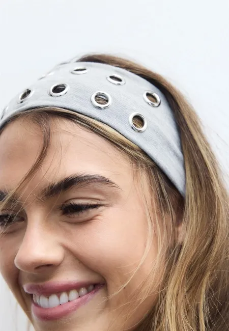 Набор из 2 резинок для волос с заклепками- Заказать в России