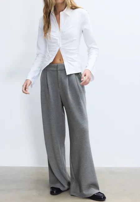 Брюки классические из мягкой ткани- Заказать в России