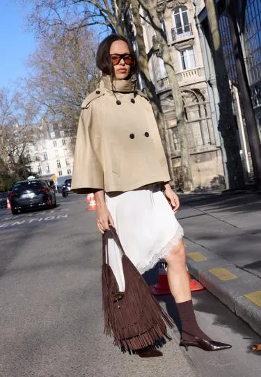 Тренч-накидка- Заказать в России