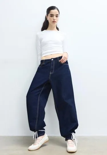 Базовая хлопковая футболка с длинными рукавами- Заказать в России