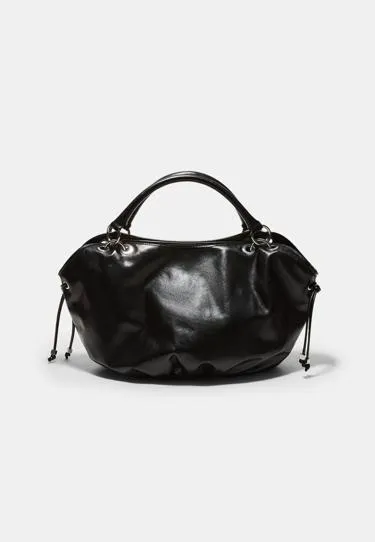 Круглая сумка-шопер с металлическими деталями- Заказать в России