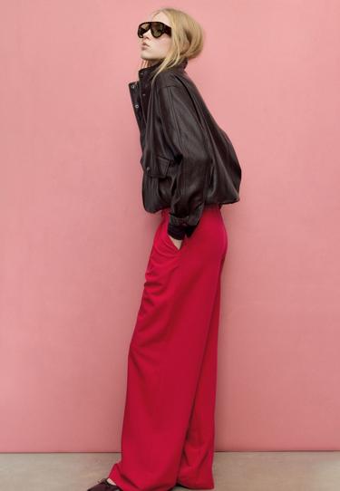 Stradivarius Широкие брюки с пряжкой