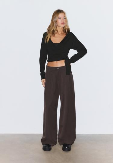 Stradivarius Кардиган с запахом