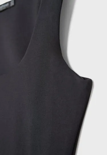 Майка из полиамида с широкими бретелями- Заказать в России