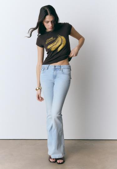 Stradivarius Футболка с банановым принтом