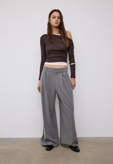 Stradivarius Регулируемые брюки очень широкого кроя купить с доставкой.