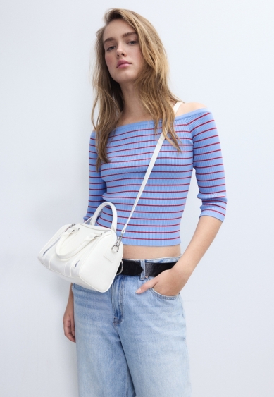 Stradivarius Сумка через плечо с молниями