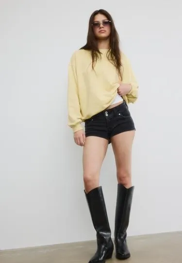 Толстовка с длинными рукавами, круглым вырезом и надписью- Заказать в России