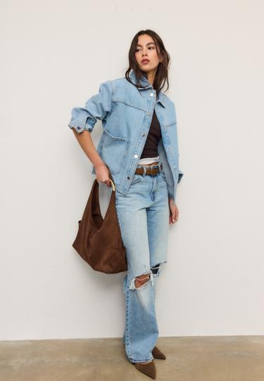 Stradivarius Джинсовая куртка с карманами купить с доставкой.