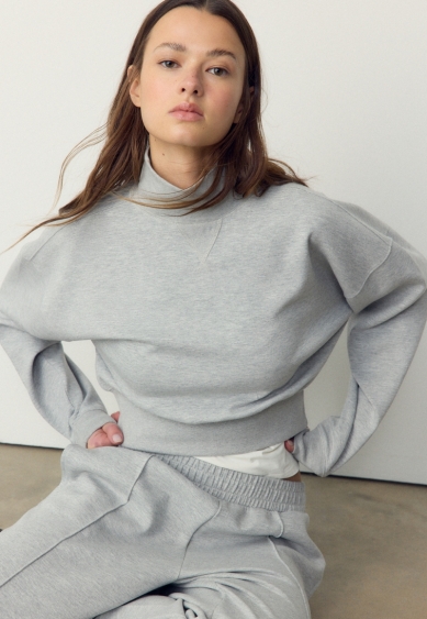 Stradivarius Толстовка из интерлока с мягкой текстурой