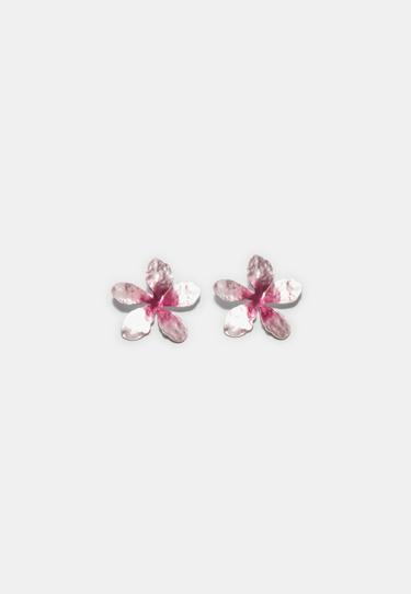 Doublecolour flower earrings- Заказать в России