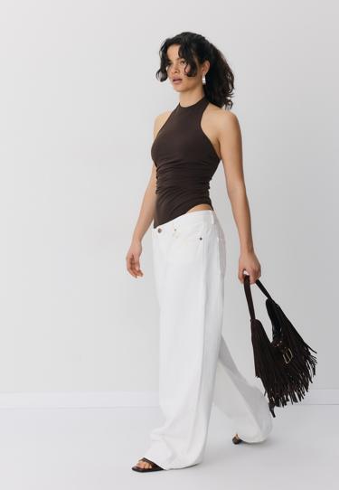 Stradivarius Боди с горловиной халтер