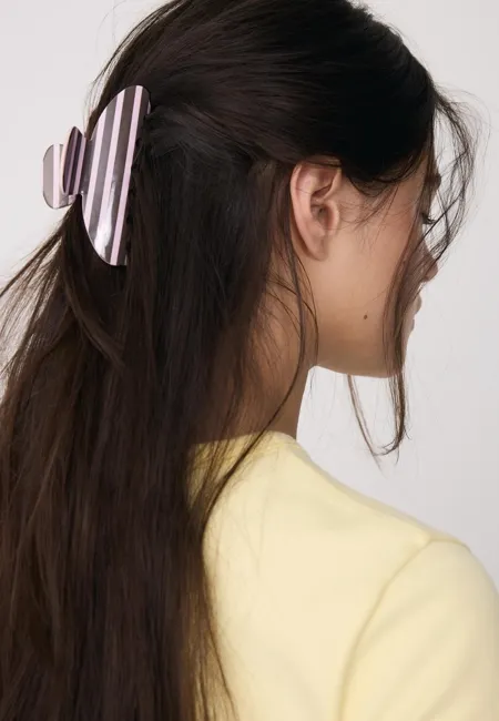 Заколка для волос в полоску- Заказать в России