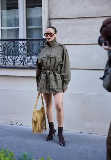 Хлопковая парка с карманами