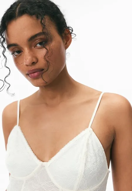 Боди на бретельках с кружевом- Заказать в России