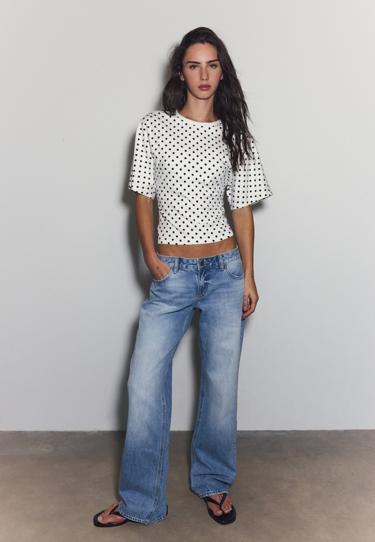 Stradivarius Футболка с короткими рукавами в японском стиле