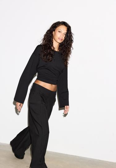 Stradivarius Брюки с поясом