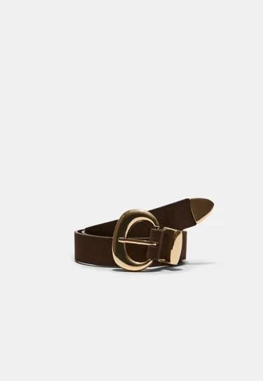 Ремень с крупной пряжкой- Заказать в России