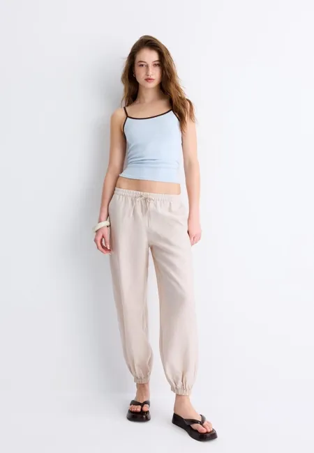 Брюки-шаровары из лиоцелла- Заказать в России