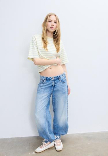 Полосатая футболка с короткими рукавами- Заказать в России