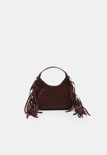 Stradivarius Сумка на плечо с боковой бахромой