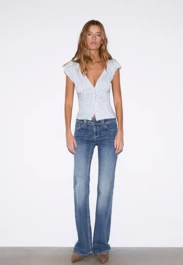 Рубашка с короткими рукавами и сборками