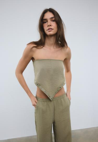 Stradivarius Брюки-платок свободного кроя