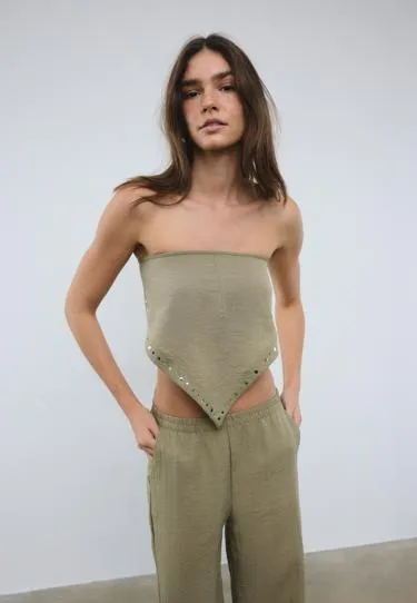 Брюки-платок свободного кроя