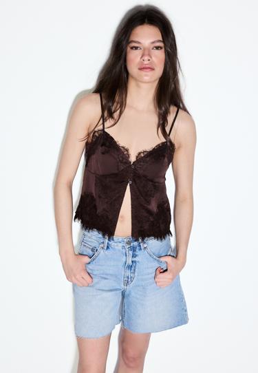 Stradivarius Длинные джинсовые шорты D93