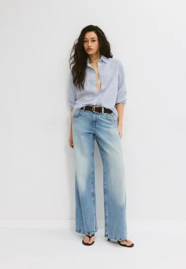 Рубашка под льняной эффект- Заказать в России