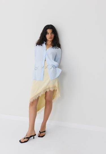 Stradivarius Базовая рубашка из двойной ткани купить с доставкой.