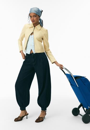 Stradivarius Приталенная куртка из искусственной кожи