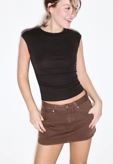 Stradivarius Джинсовая юбка-шорты D62 купить с доставкой.