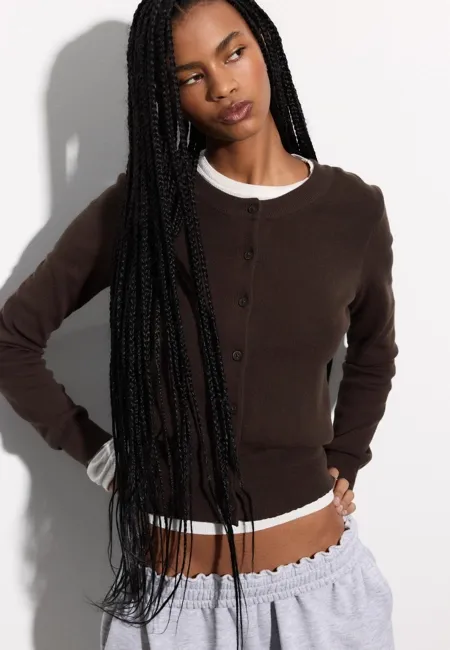 Кардиган на пуговицах- Заказать в России