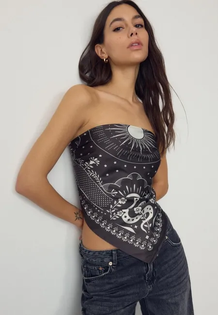 Платок со змеиным принтом- Заказать в России