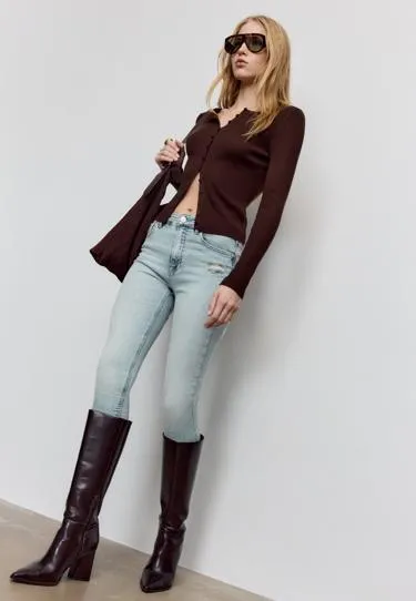 Джинсы скинни D07 с классической посадкой