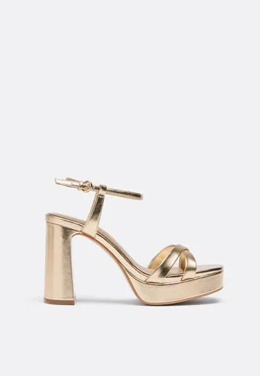 Stradivarius Босоножки на широком каблуке и платформе