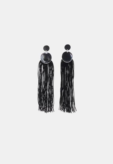 Stradivarius Длинные серьги с бахромой купить с доставкой.