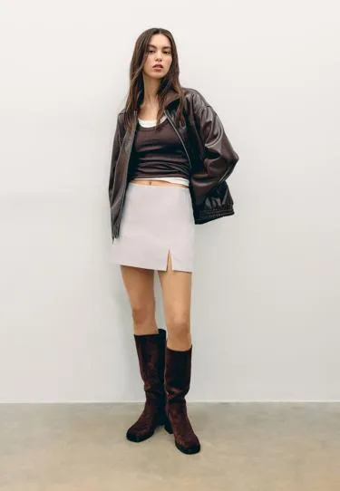 Юбка-шорты с боковым разрезом- Заказать в России