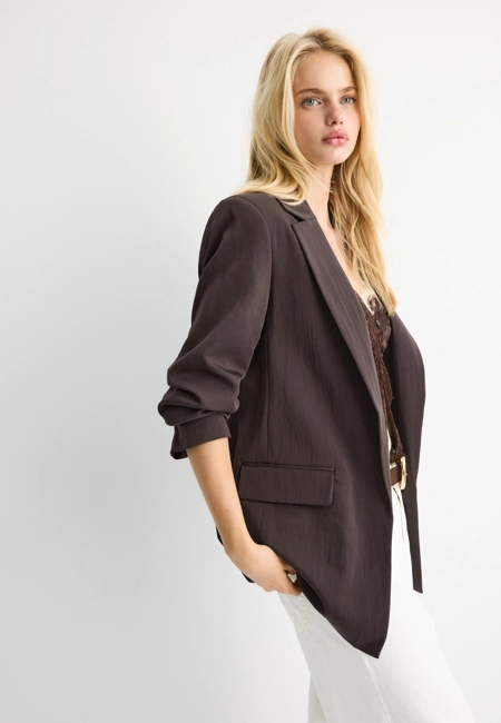 Stradivarius Базовый пиджак рустик купить с доставкой.