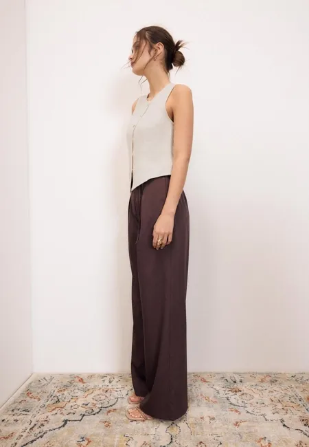 Топ без рукавов на пуговицах