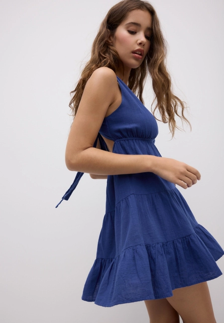 Stradivarius Короткое платье с V-образным вырезом